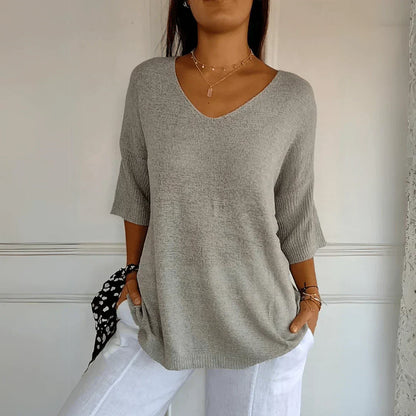 Sybille™ Chemisier Chic à Col en V