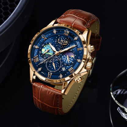 Ryan™ Élégante Montre à Phases de Lune