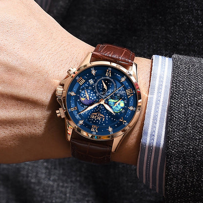Ryan™ Élégante Montre à Phases de Lune