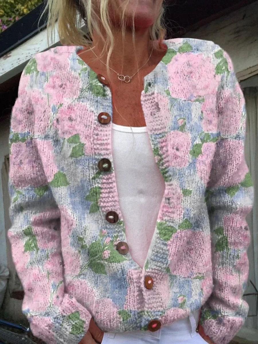 Nathalie™ Veste Fleurie Élégante