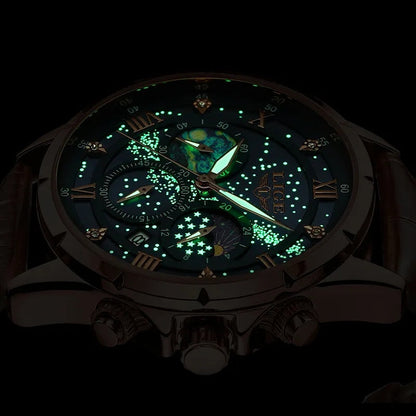 Ryan™ Élégante Montre à Phases de Lune